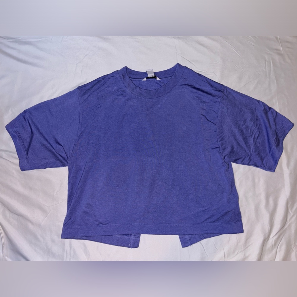 ATHLETA blue/purple cross back top. Size small.